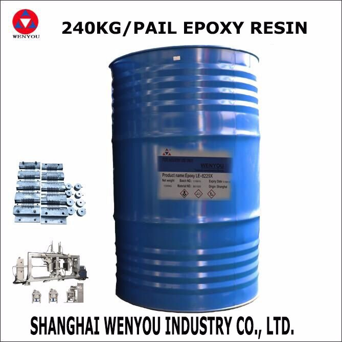 Resistencia dieléctrica 20-30 KV/mm Transformador Resina epoxi para resistencia de volumen 1015 Ω.cm Almacenamiento